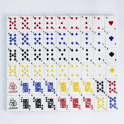 54Pieces Singapore Latin American Poker Mahjong Malaysia Hand Shuffle Home Mahjong