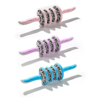 High Quality Deep Relaxation Massage Stick and Gym 4 Wheel ab Rollers