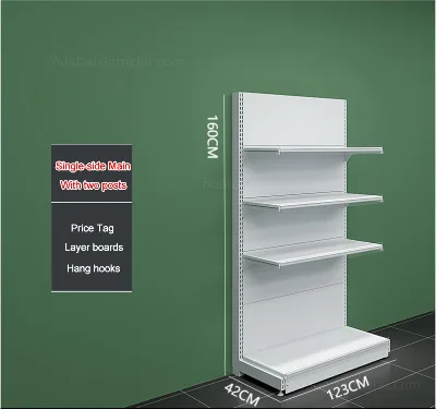 Cheap Supermarket Grocery Retail Second Used Metallic Light Duty Supermarket Vegetable Fruit Rack Factory Direct Sales