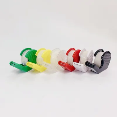 Colorful Mini Office Tape Dispenser Plastic Hand Tear Tape Holder Tape Cutter Desktop Tape Dispenser