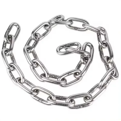 H-QUALITY DIN 766 Link Hot-Dip Galvanized Welded Alloy Steel Chain High Strength Round Link Design 2-32mm for Lifting & Dragging