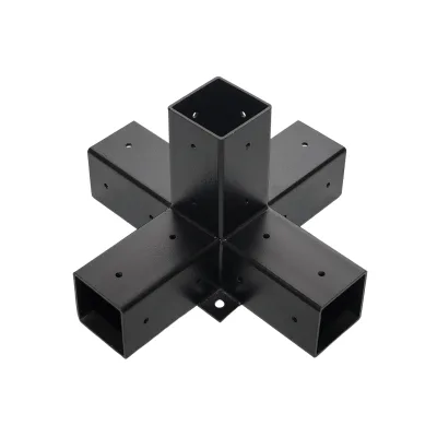 Customized 4x4 6x6 Pergola Hardware Brackets Kit Right Angle Wooden Post Brackets for Extending Gazebo