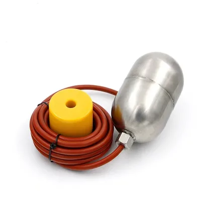 High Temperature 304 Stainless Steel Liquid Float Switch Mercury Sewa Acid Alkali Tank Level Controller with Silicone Cable