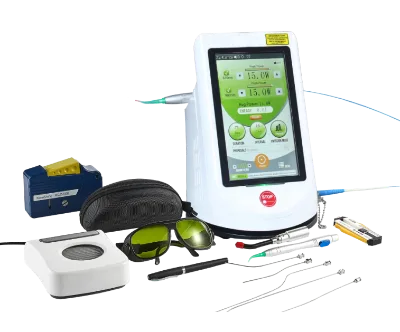 CE Dimed Berylas Portable 510K 450nm 650nm 980nm 3 Wavelengths Blue Derma Laser Machine Endolaser Facelifting Liposuction