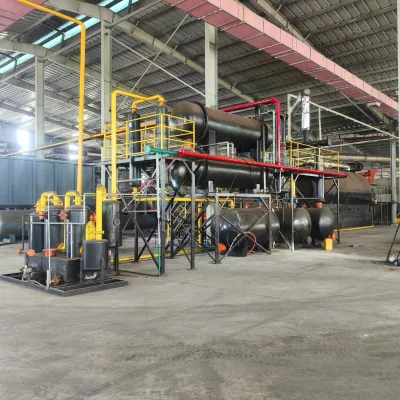 Industrial Biomass Pyrolysis Plant Coconut Shell Sawdust Charcoal Retort Kiln Wood Charcoal Making Motor PLC-Controlled