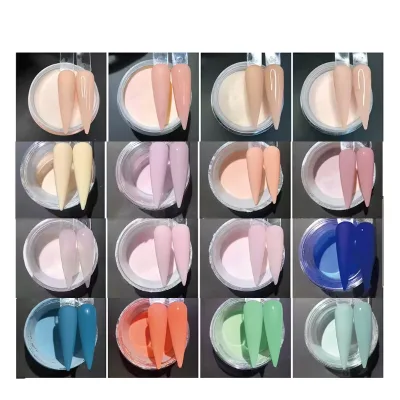 Professional Wholesale Acrylic Powder Pink Color Crystal Dipping Powder 1 Kg Bulk High Pigment Smooth Slow Drying Acrylic Powder