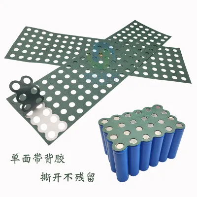 BOOTPWR Self-Adhesive Insulated Paper Gasket, Blue Cardboard Battery Insulator for INR16650 18650 26650 32650 AA Battery Pack