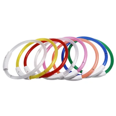 35cm-70cm Rechargeable LED Dog Collar 5led/7led/9led Collars