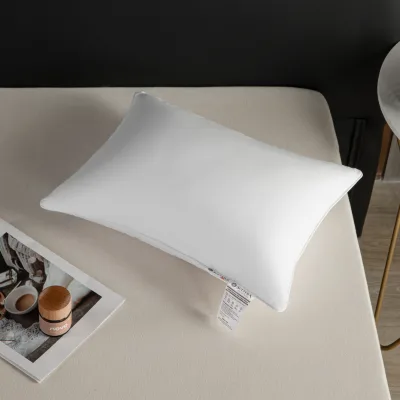 Hilton 2-Pack Solid White Standard Alternative Pillows Modern Soft Density Comfortable Anti-Dust Mite 200TC