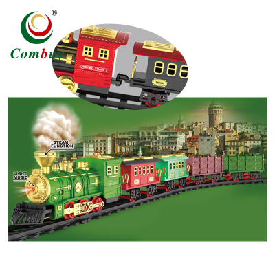 Simulation Model Classic Track Steam Railway Electric Toy Train