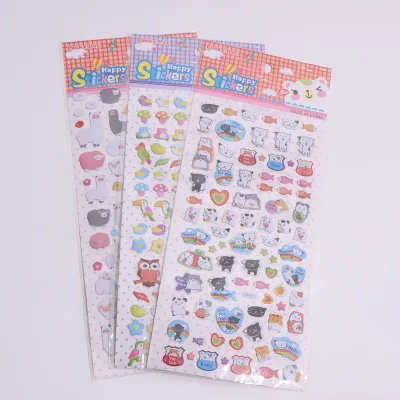 Custom Vinyl Sticker Waterproof Cartoon Puffy Sticker