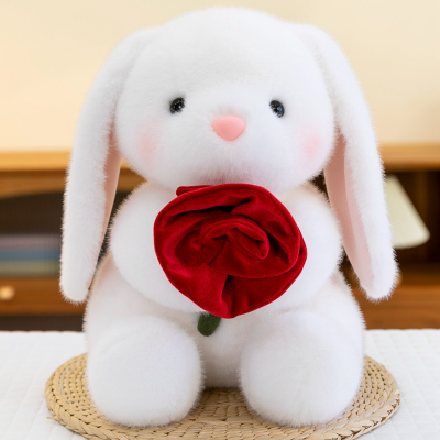 New Style Cute Rabbit Toys Super Soft Rabbit Stuffed Animals Cuddly Mother Day Graduation Gift Plush Adorable Bunny