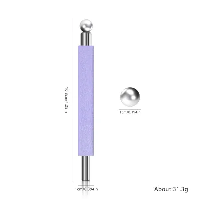 New Zinc Aluminum Alloy Cat-Eye Manicure Magnet Double-Ended Strong Magnetic Anti-Drop Cylindrical Tool
