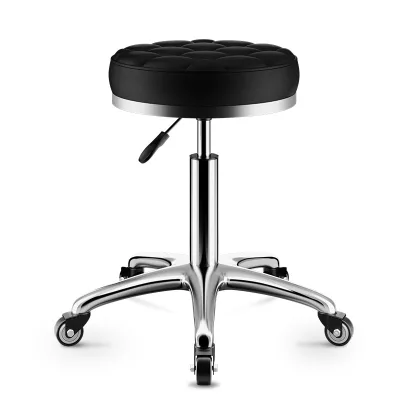 High Quality Modern Steel and Leather Barber Chair Height Adjustable Hot Selling for Salon Gym Beauty Hair Living Room
