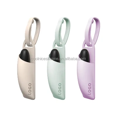 Portable New Design Lipstick Storage Silicone Chapstick Holder Cosmetic Pouch Lipgloss Storage Holder