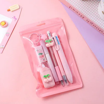 Colorful Fruit Party 7Pcs Stationery Kit, Bulk Wholesale Student Gifts and Competition Prizes