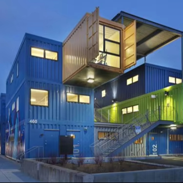 Fast Install Customized Living Prefab Homes Stackable Storage Room Building Dormitory Container House