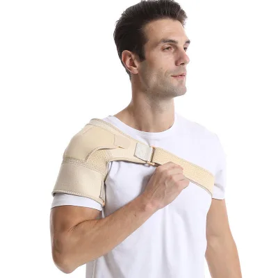 2024 Orthopedic Shoulder Support Brace Gym Sports Support Strap Wrap Black Free Sample Unisex Protective