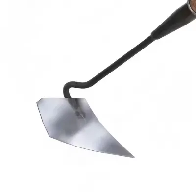 Small Manganese Steel Hand-Pulled Agricultural Hoe for Trenching Plowing and Loosening for Vegetable Planting