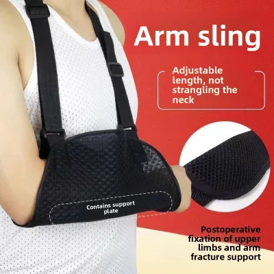 Anti Strangulation Forearm Sling Wrist Brace Fracture Arm Sling Forearm Sling Breathable Neck Shoulder Wrist Brace Fixing Strap