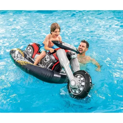 Cruiser Motorcycle Inflatable Ride-on Pool Float Toy for Ages 3