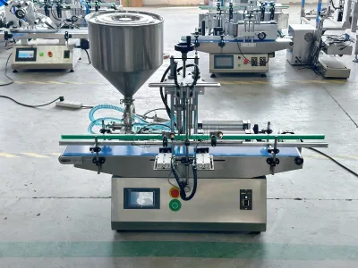 Recise & Efficient Desktop Dual-Head Paste Filling Machine (10 - 500g, Piston Pump Drive, Ideal for Cosmetic Sample Filling)