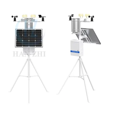 One Stop Automatic Weather Station for Remote Monitoring of Rainfall, Wind Speed, Wind Direction, T&H, and Illumination