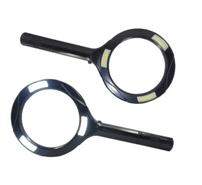 Handheld Magnifier With Light for Outdoor Collection, Jewelry Identification