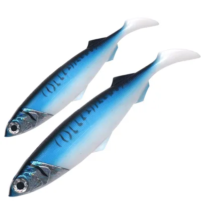 Hot Sale 26cm/33cm Ocean Boat Sea Fishing Large  Simulate  Artificial Baits Soft Fishing Lure Lead Head