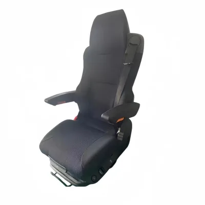 Heavy Duty Truck Driver Seat with Air Suspension and Lumbar Support, ISRI 875 Equivalent