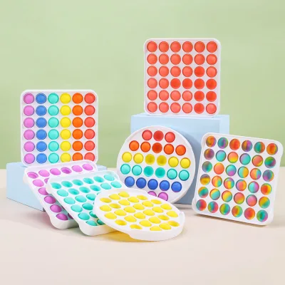 Customized Bulk Release Pressure Anti Silicone Game Push Stress Relief Fidget Sensory Toy
