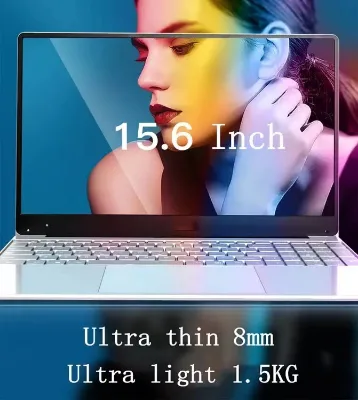 New Slim 15.6 Inch Intel 16GB RAM 1T SSD English Keyboard Student Gaming Laptop with Windows 10 and 1-Year Warranty