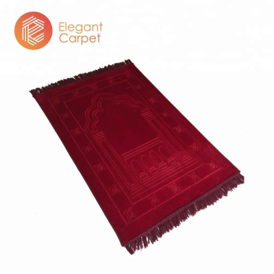 Modern Solid Color Muslim Women Sajadah Islam Islamic Prayer Rug