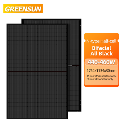 Solar Panels with Battery and Inverter Solar Panel Kit Full Black N Type 460W Solar Power System Home Use Solar Panel