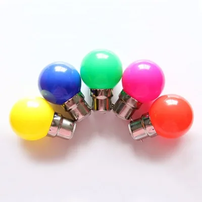 Mini LED Colored Light Bulb B22 E27 1W 2W 3W Led Christmas Decoration Holiday Color G45 LED Bulb