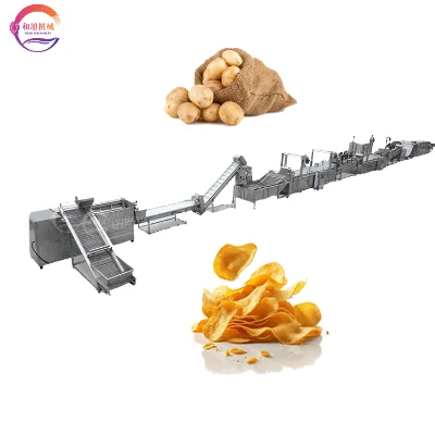 Industrial Fully Automatic Potato Chips Production Line/Potato Frozen French Fries Production Line