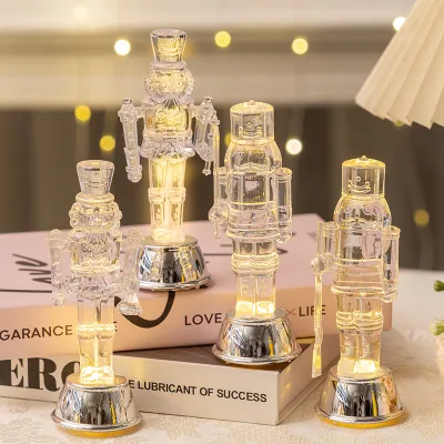 Bestwish New Walnut Soldier king Soldier Transparent Walnut Soldier Christmas Decoration Nutcracker Desktop Ornaments
