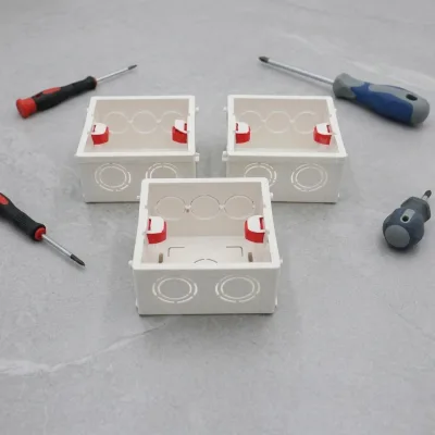 AGUX Foreign Trade Direct Sales 86-Type Standard Concealed Box Flame-Retardant PVC Flush-Mount Base Box Interconnectable Model