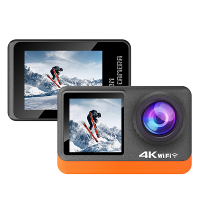 Mini Handheld Action Camera Auto Follow Sports Action Vlog 8 Black 4K Blogging Camera Video Camera for Live Streaming