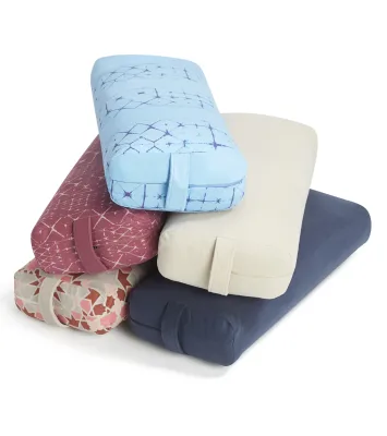 Rectangle Yoga Bolster Meditation Cushion Meditation Pillow for Yoga Practice - Cotton Cover Washable