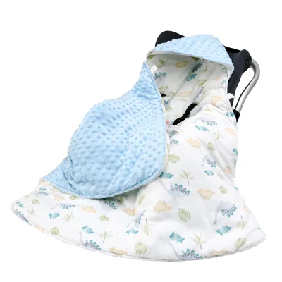 2026 New Customizable Hooded Baby Wrap Multifunctional Velvet Both Sides for Newborn Comfort