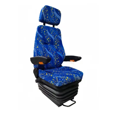 Heavy Duty Luxury Truck Seats | Height Adjustable Air Suspension Leather Seats for Dongfeng/Jiefang/Shacman Replacement