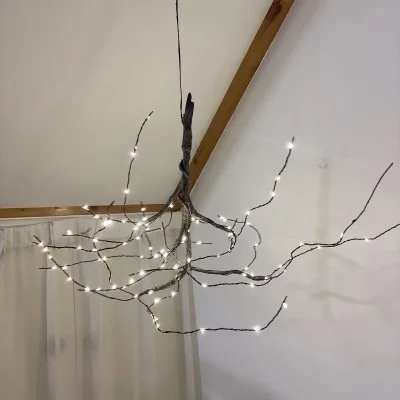 New Design Christmas Decoration 100L Warm White Copper Wire Micro LED Chandelier Lights For Home Party Yard Decoration