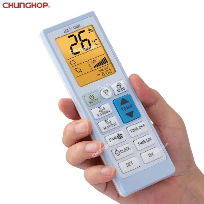 Works with All Major Brands Smart IR Universal AC Remote Control Fixed Code Plastic Works Over 8M AAA Batteries Not Included