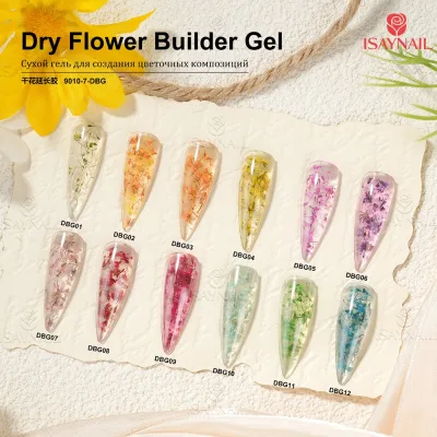 Professional High Quality Soft UV Gel Nail Art Set Quick Extension Dry Flower Glitter Gel for Nail Art