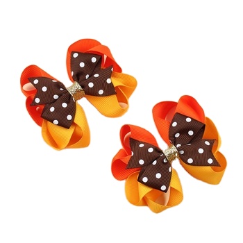 New Harvest Festival Hair Bow Clip for Halloween June Festival Cute Hair Accessories