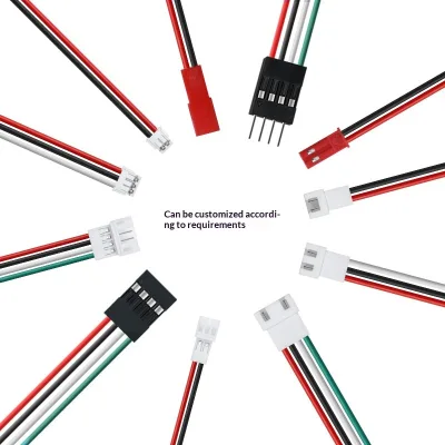 Red Black PVC Copper Core Marine Computer Terminal Wire 10/125/15/20/254/male IP44 220V Adapter Terminal Wire Harness SYP-2P