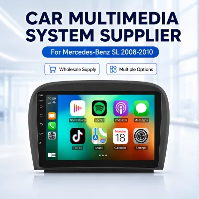 Professional Factory 4 Core Android 9 Inch Car Stereo Bulk Orders Welcome Dual Bluetooth for Mercedes Benz SL 2008-2010
