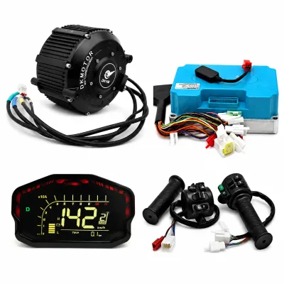 DKYS 165 40H 6000W High Torque Direct Drive Mid Motor Kit Electric Motorcycle ND72680 Smart Controller DKD LCD