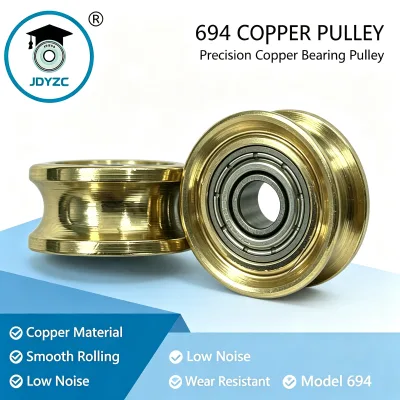 Customizable Copper Bearings Wheels Door Window U-Groove Rollers High Load Carrying Capacity Wear Resistant Tracks Pulleys